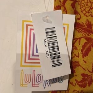 Lularoe slinky xxs bandeau dress in happy yellow- wear as a maxi or mini skirt